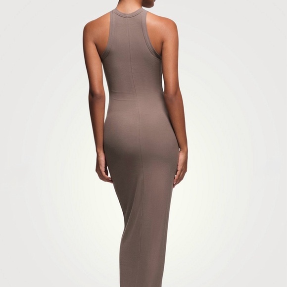 SKIMS Halter Dress in Taupe - Picture 3 of 5
